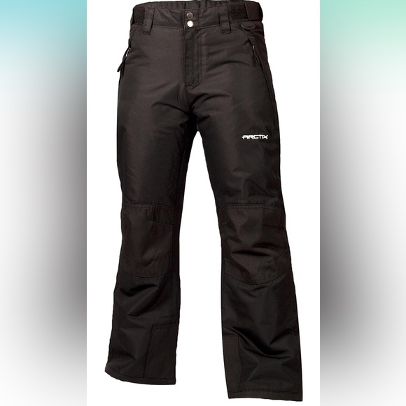 Arctix Kids Snow Pants with Reinforced Knees and Seat. Size Large. Black. EUC. - Picture 2 of 6